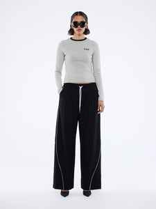 Bowie Wide Leg Pant BLACK