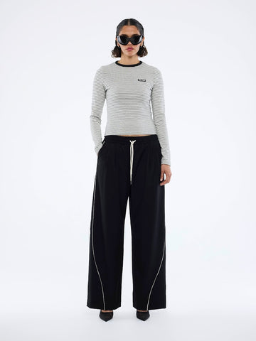 Bowie Wide Leg Pant BLACK