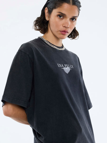 Pelly Heart Tour Tee VINTAGE BLACK