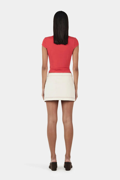 Rina Keyhole Tee TANGO RED