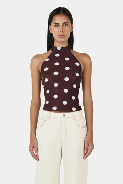 Nola Halter Top PINOT POLKA