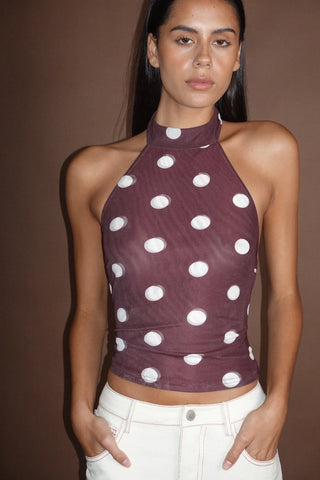 Nola Halter Top PINOT POLKA