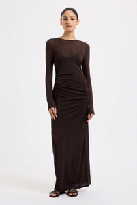 Evelyn Knit Dress ESPRESSO