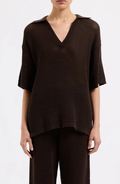 Willow Crochet Tunic ESPRESSO