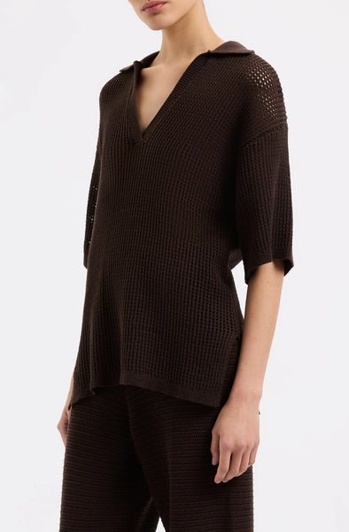 Willow Crochet Tunic ESPRESSO