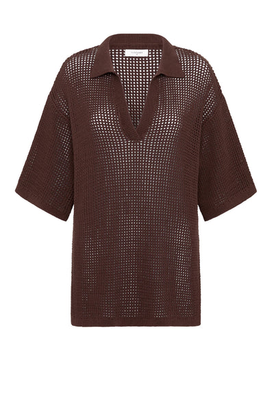 Willow Crochet Tunic ESPRESSO