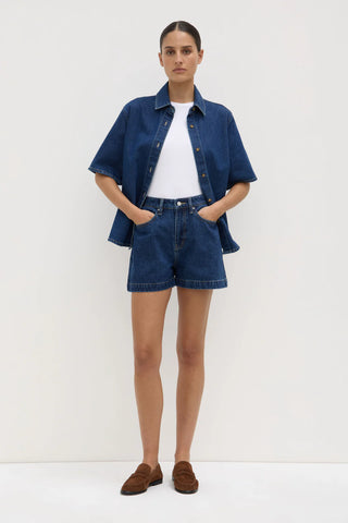 Boxy Denim Short HERITAGE BLUE