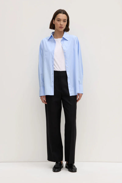 Otis Poplin Stripe Shirt BAHAMA/WHITE