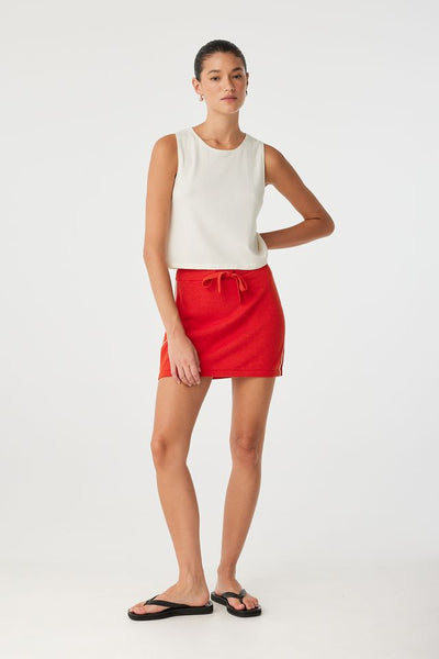 Pippa Mini Skirt CHERRY RED