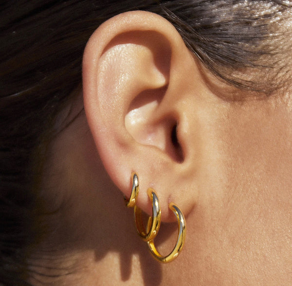 Jett Hoops 14K GOLD PLATED