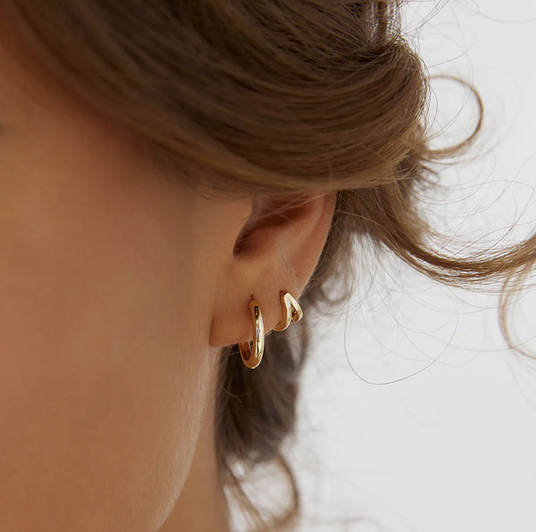 Jett Hoops 14K GOLD PLATED