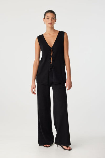 Poppy Longline Top BLACK