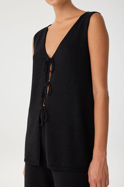Poppy Longline Top BLACK