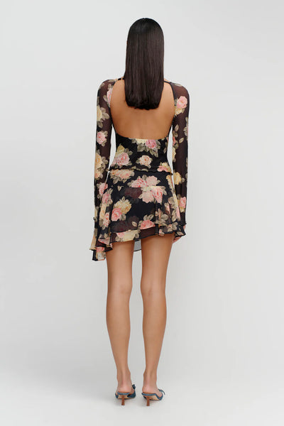 Denise Backless Top VINTAGE ROSES