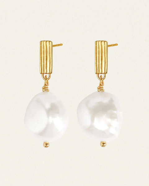 Baroque Pearl Earrings 18K GOLD VERMEIL