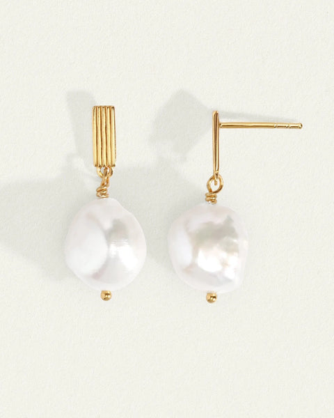 Baroque Pearl Earrings 18K GOLD VERMEIL