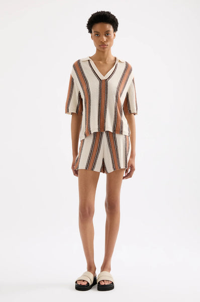 Oda Knit Top MANUKA STRIPE