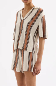 Oda Knit Top MANUKA STRIPE