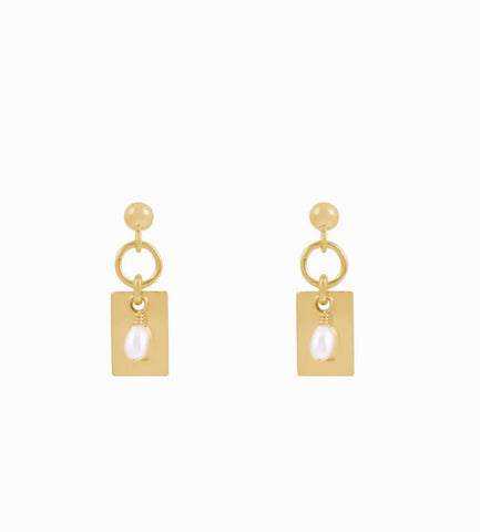 Tara Freshwater Pearl Earrings 14K GOLD FILLED