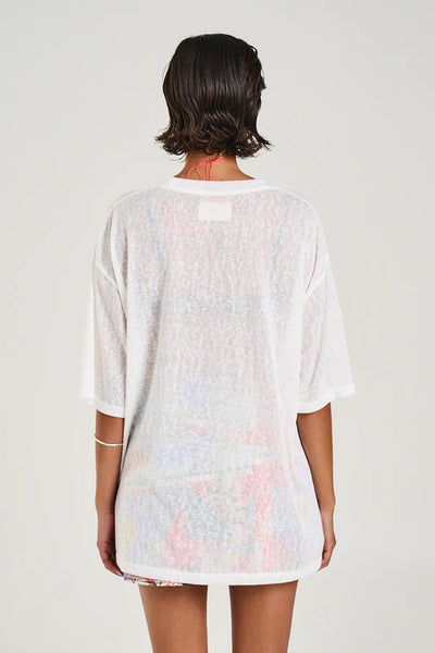 Oversize Tee SHEER WHITE