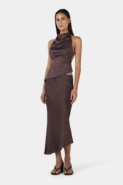 Lucie Asym Skirt MULBERRY