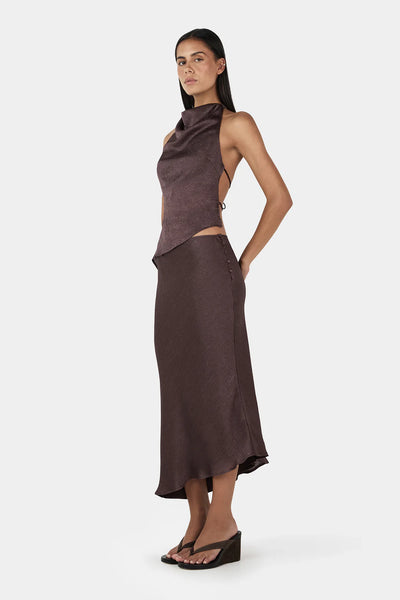 Lucie Asym Skirt MULBERRY