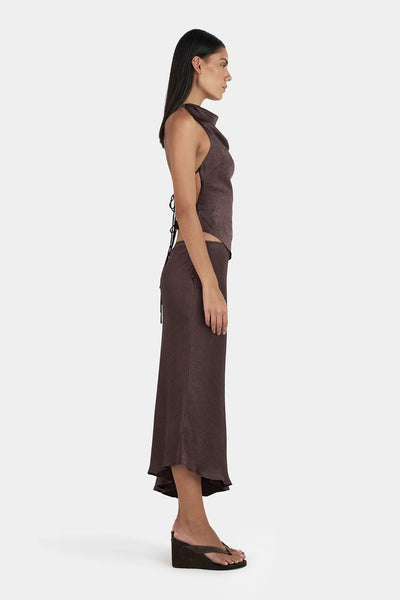 Lucie Asym Skirt MULBERRY