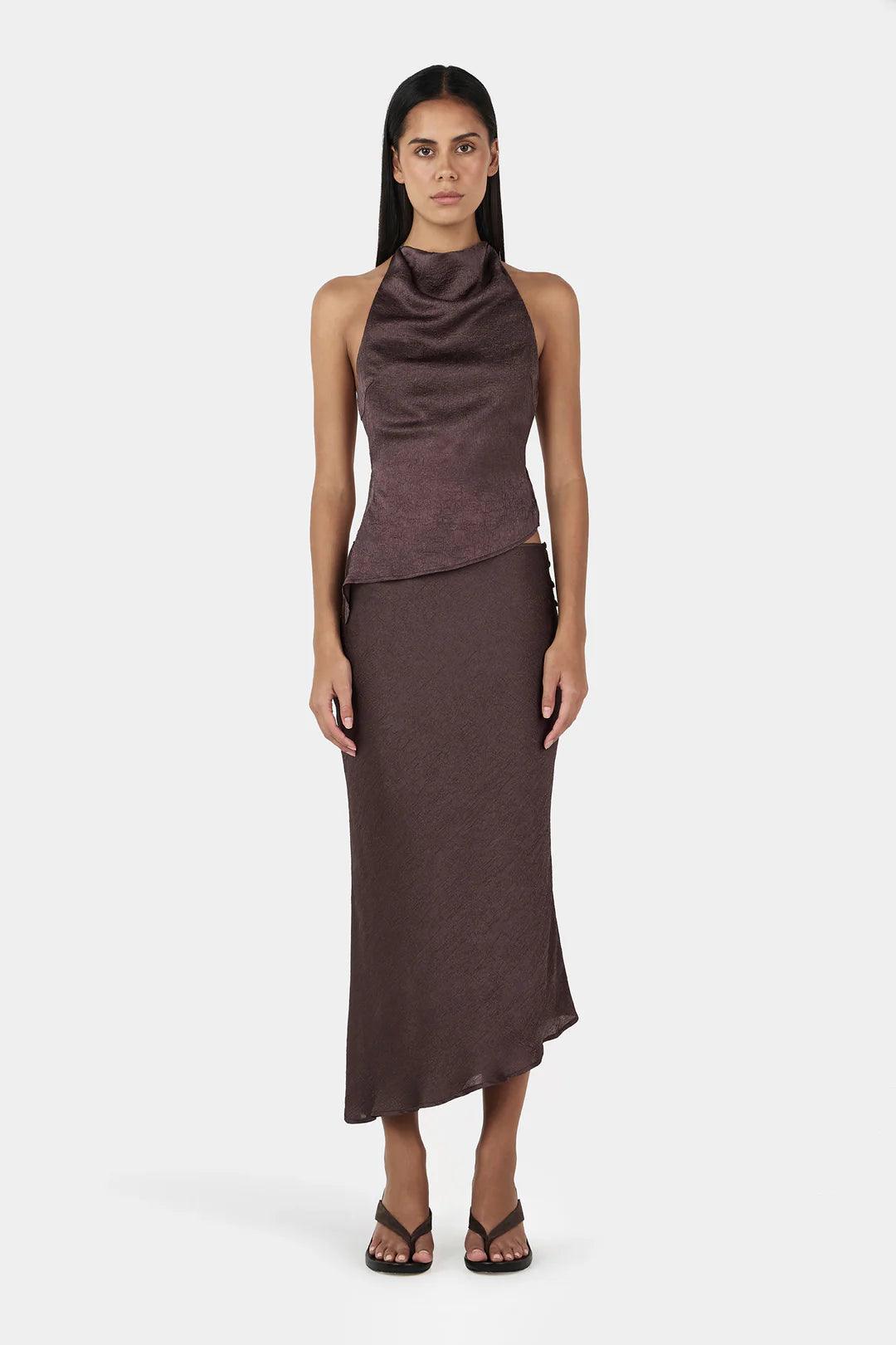 Lucie Asym Skirt MULBERRY