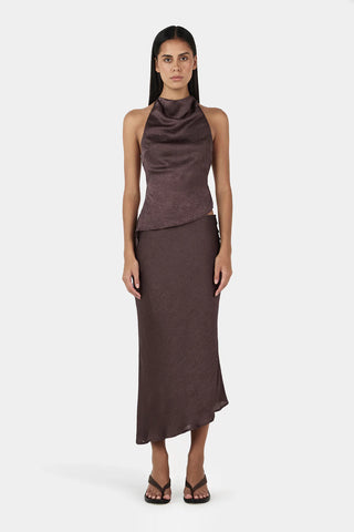 Lucie Asym Skirt MULBERRY