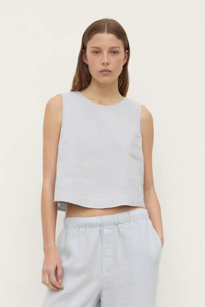 Estelle Linen Top CLOUD