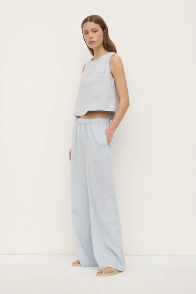 Estelle Linen Top CLOUD