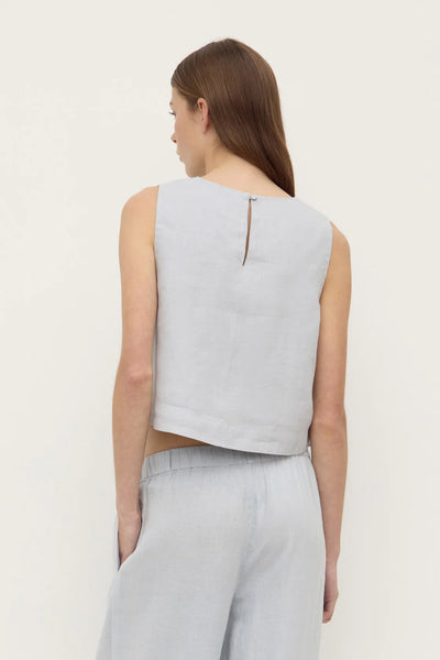 Estelle Linen Top CLOUD