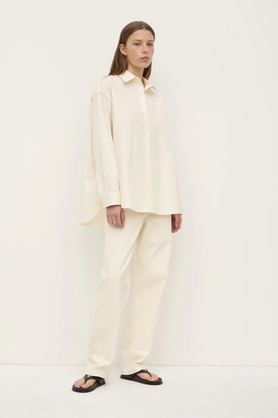 Marigold Poplin Long Sleeve Shirt BUTTER