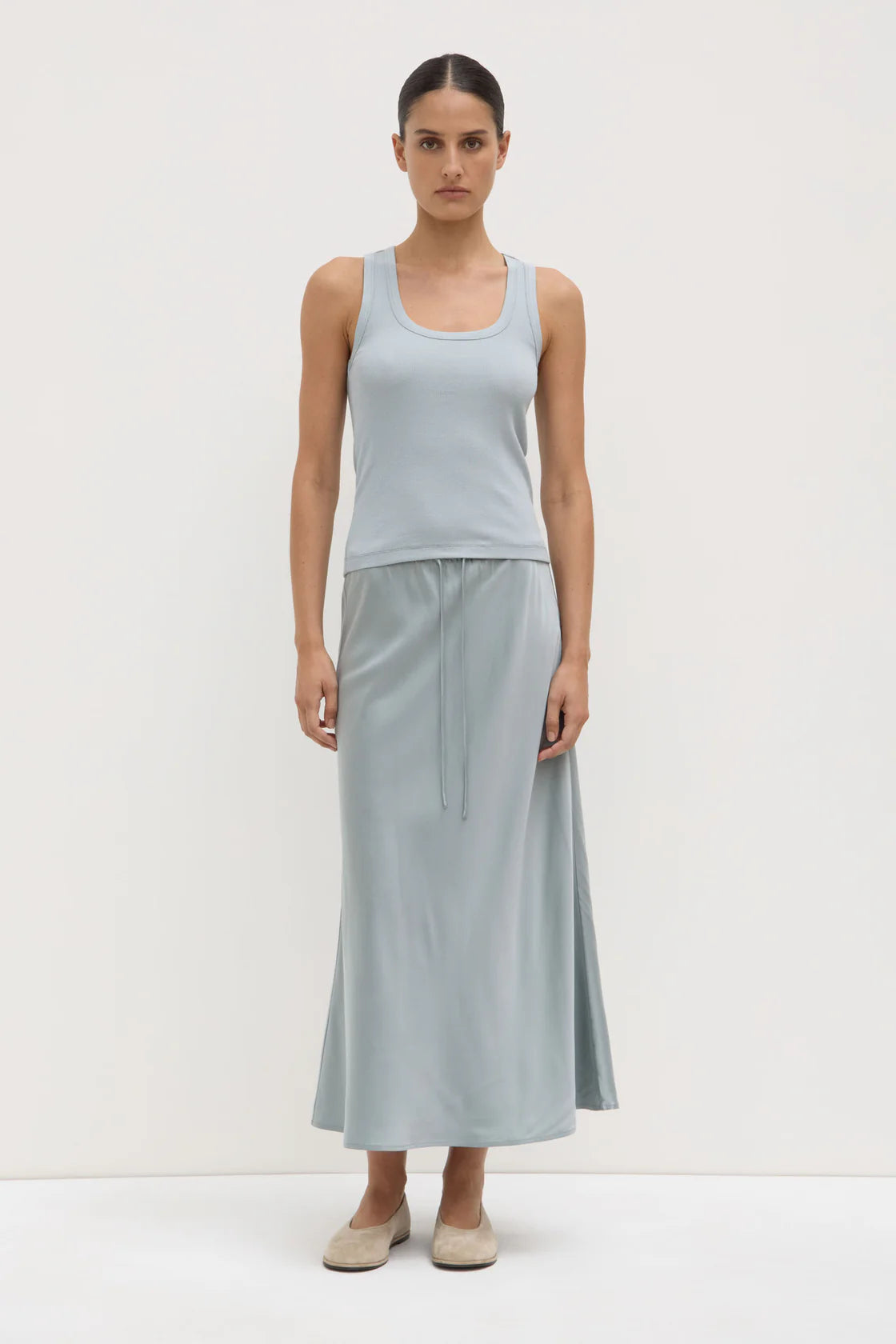Robyn Scoop Neck Rib Tank LILAC