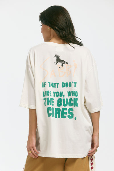 The Who The Buck Cares Tee CREAM