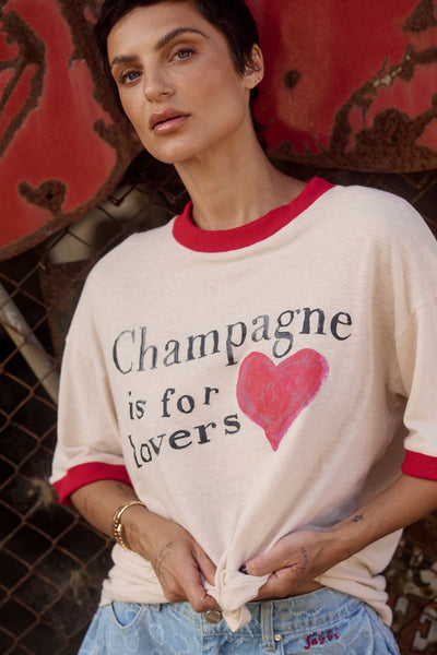 The Champagne Lover Tee CREAM