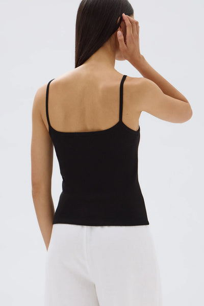 Baylee Rib Tank BLACK