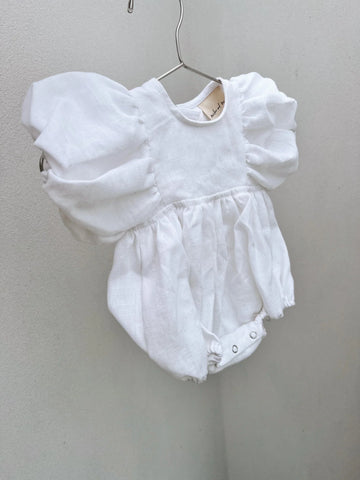 Poppy Romper WHITE