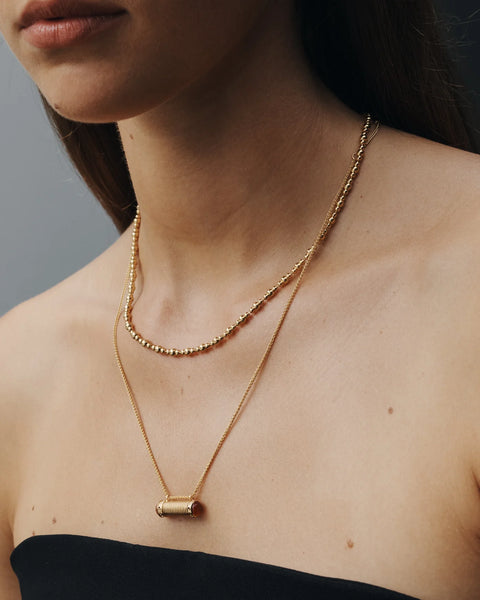 Sacred Scroll Necklace 18K GOLD VERMEIL