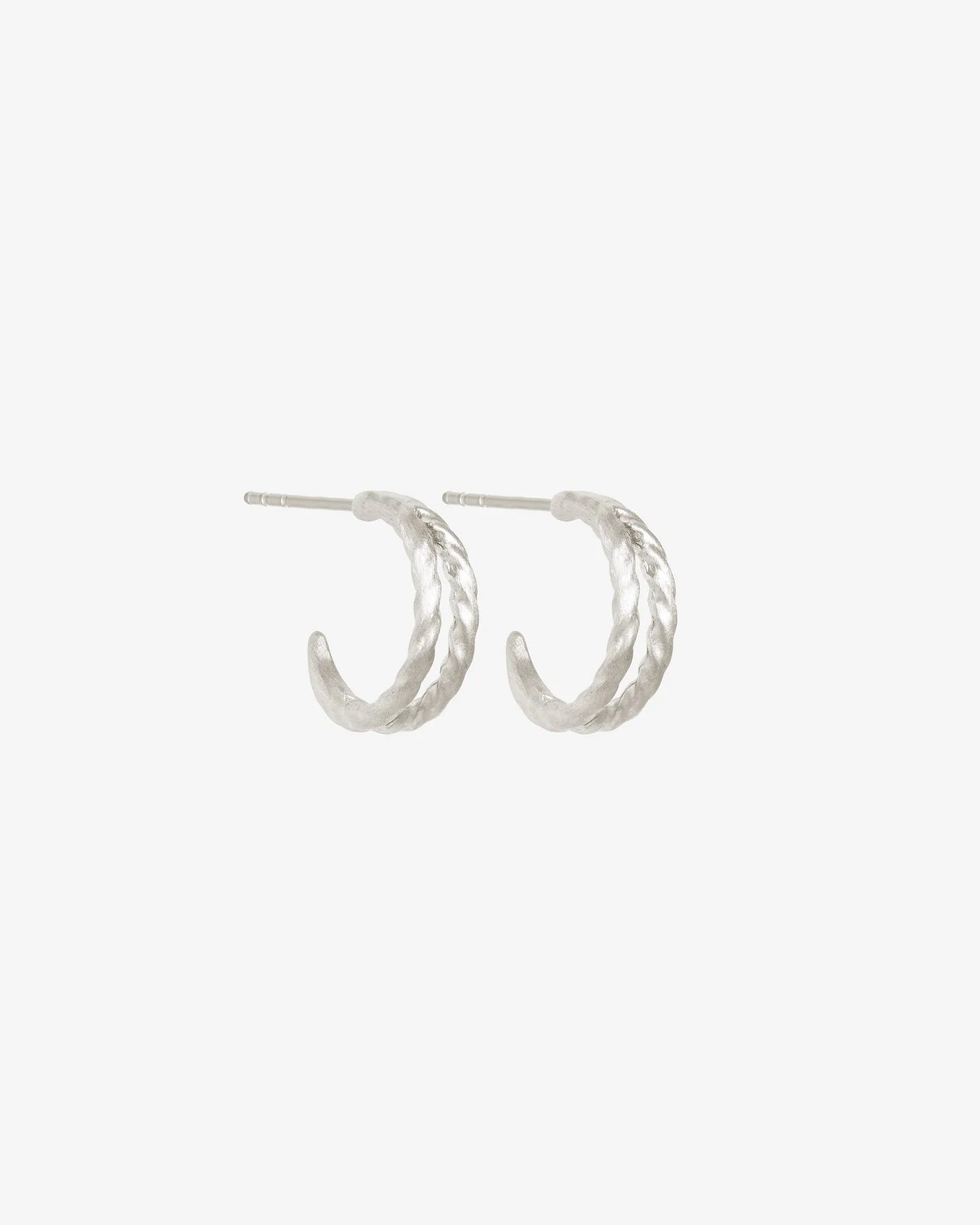 Priam Split Hoops STERLING SILVER