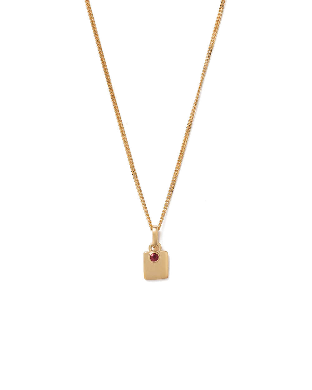 January Birthstone Necklace 18K GOLD VERMEIL/ GARNET