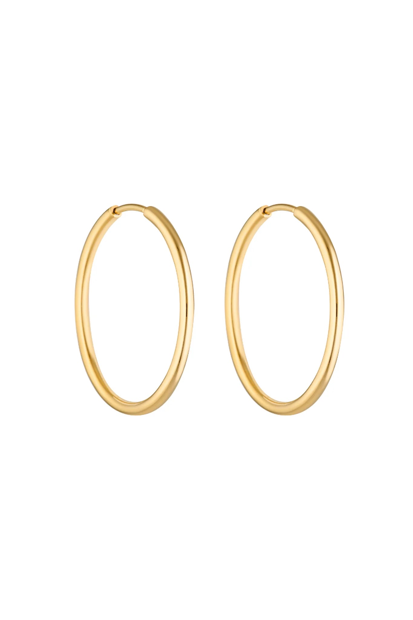 90’s Hoop 30mm 18K GOLD VERMEIL