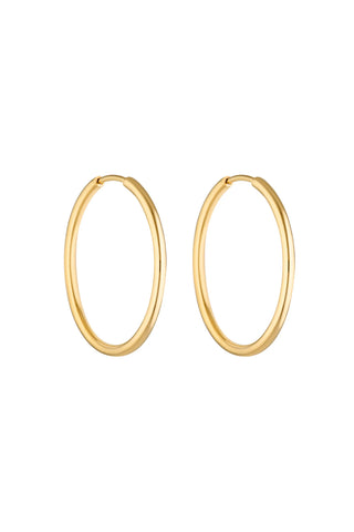 90’s Hoop 30mm 18K GOLD VERMEIL