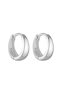 Plain Huggies 9mm STERLING SILVER