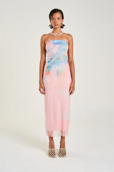 Strapless Mesh Dress MEDUSA PHASE