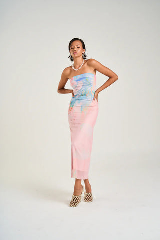 Strapless Mesh Dress MEDUSA PHASE