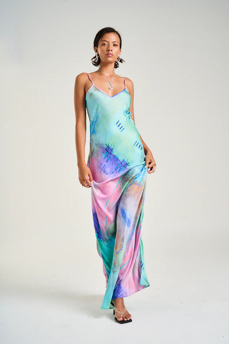 Siren Maxi Dress H2O
