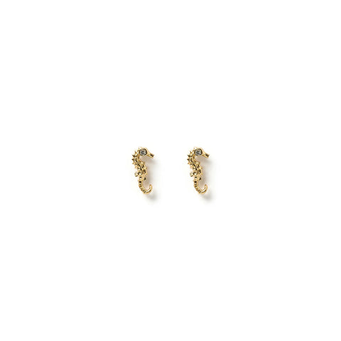 Seahorse Studs 14K GOLD PLATED