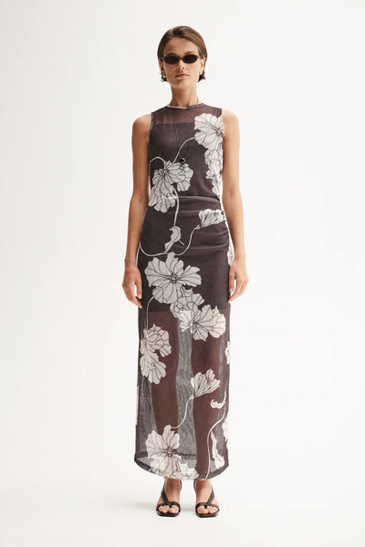 Lilian Maxi Dress CHOCOLATE FLORAL