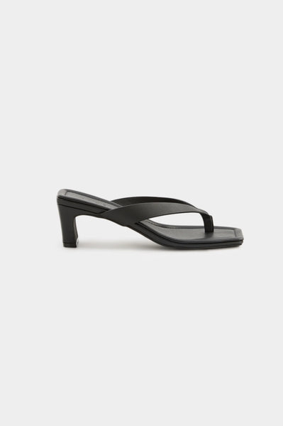 Gael Leather Heel BLACK